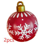 Palla di Natale Gonfiabile 60 cm – Decorazione Natalizia in PVC Resistente alle Intemperie per Esterni