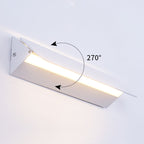 Lampada da Parete Interna Rotante in Metallo LED Arisha, Bianca