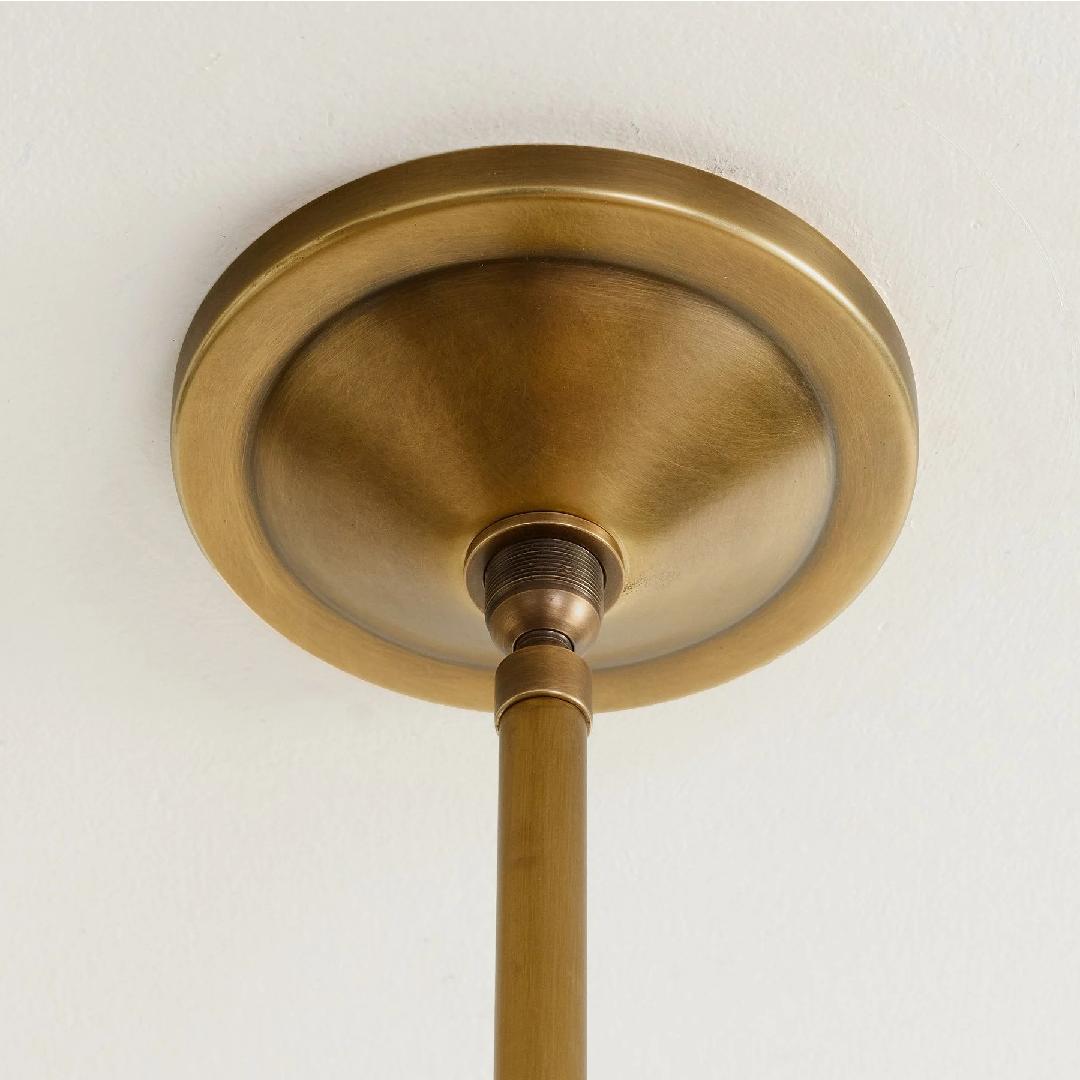 Lampada a sospensione in ottone per esterni