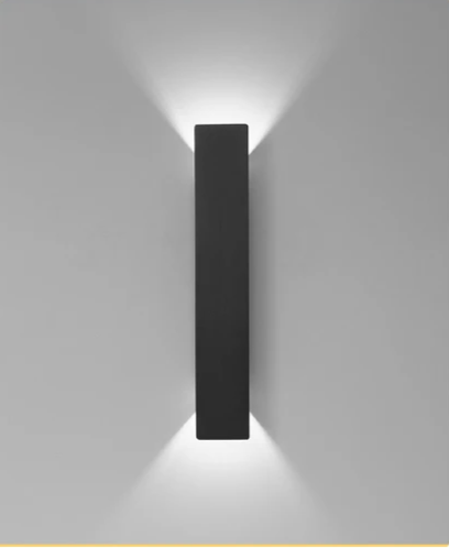 LumaShield Duo – Lampada da Parete LED Nera & Bianca