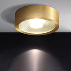 Luce a soffitto LED ultra-sottile in rame di lusso moderno per corridoio