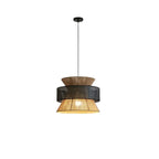 Lampada a sospensione in rattan intrecciato giapponese Wabi-Sabi