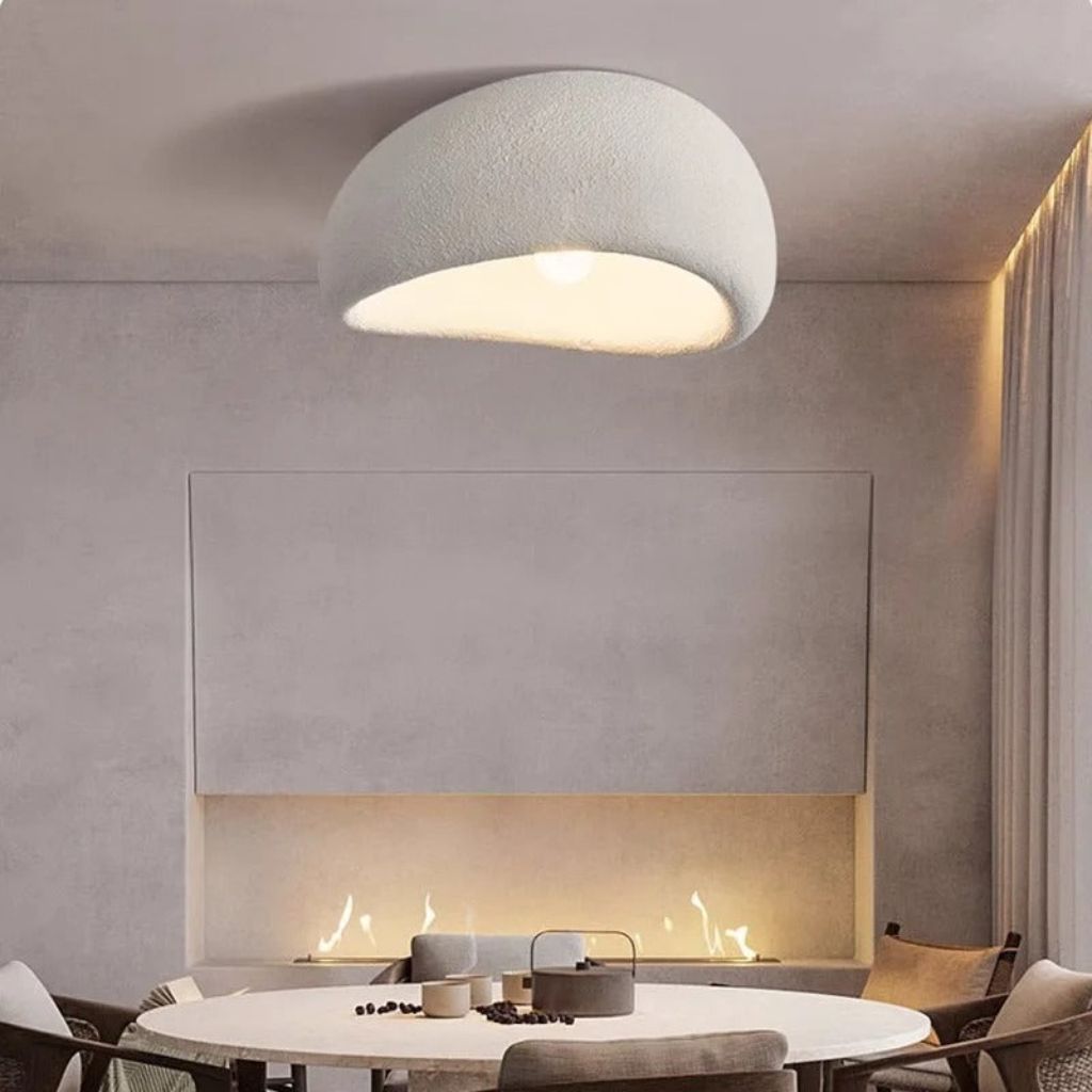 CALMLIGHT – Lampada da soffitto minimalista in resina per spazi sereni