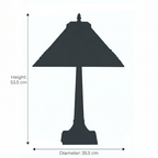 Lampada da Tavolo Tiffany Camillo 14" di Oaks Lighting