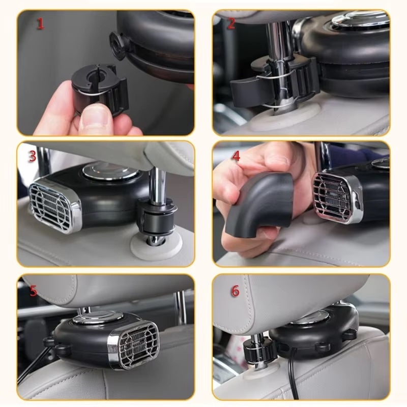 Riscaldamento per Auto 12V – Riscaldatore Portatile per Auto con Angolo Regolabile a 360°