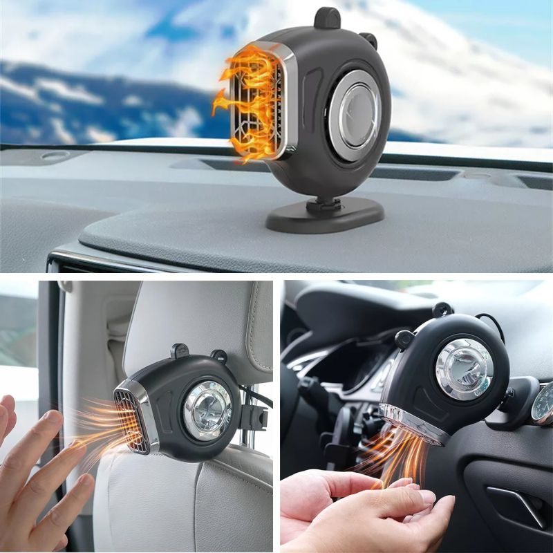 Riscaldamento per Auto 12V – Riscaldatore Portatile per Auto con Angolo Regolabile a 360°