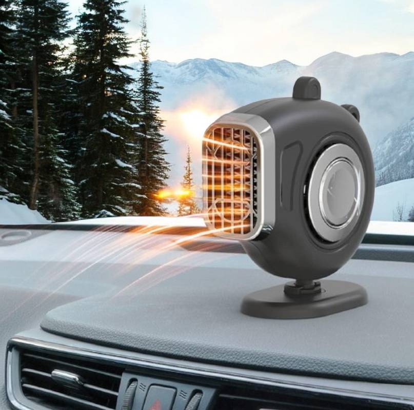 Riscaldamento per Auto 12V – Riscaldatore Portatile per Auto con Angolo Regolabile a 360°