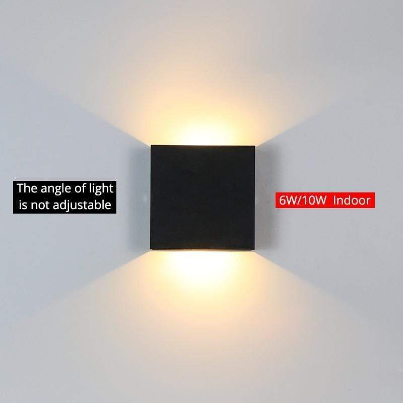 Lampada da Parete Esterna Quadrata Moderna Regolabile LED Nexu