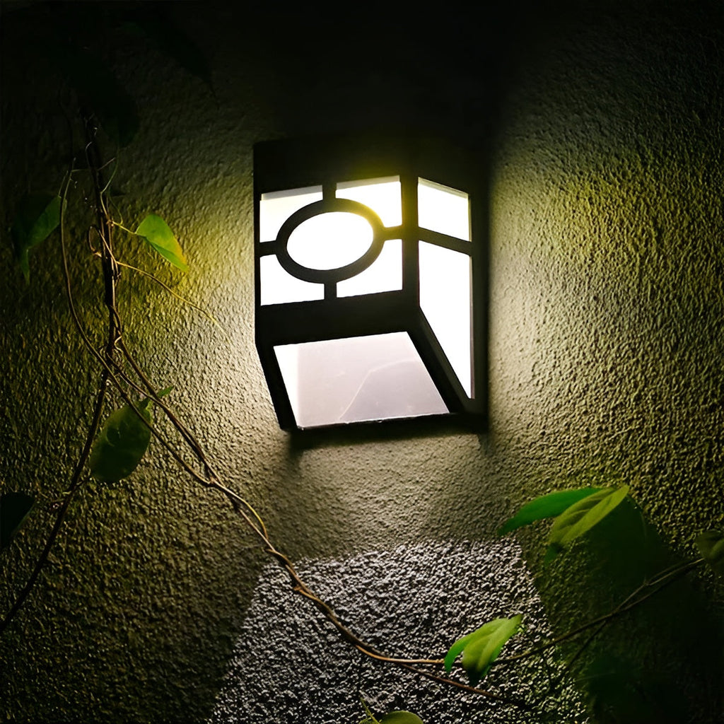 Lampada da parete solare a LED – Risparmio energetico e resistente alle intemperie | Set da 2 per esterni
