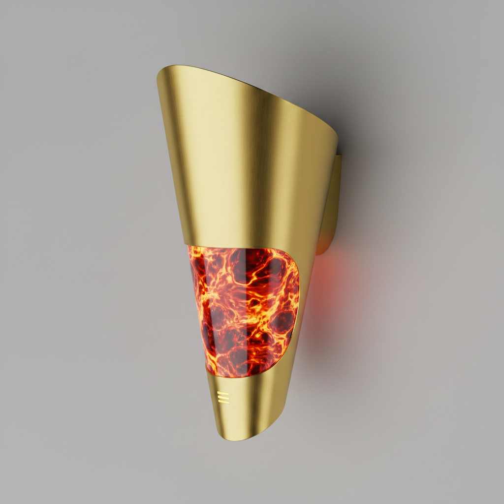 MagmaCore Futuristic Metallic LED Wall Sconce