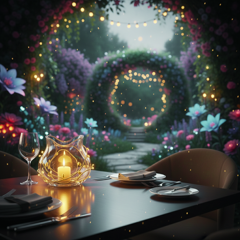 Portacandele in Cristallo di Vite Fantasy-Luxury