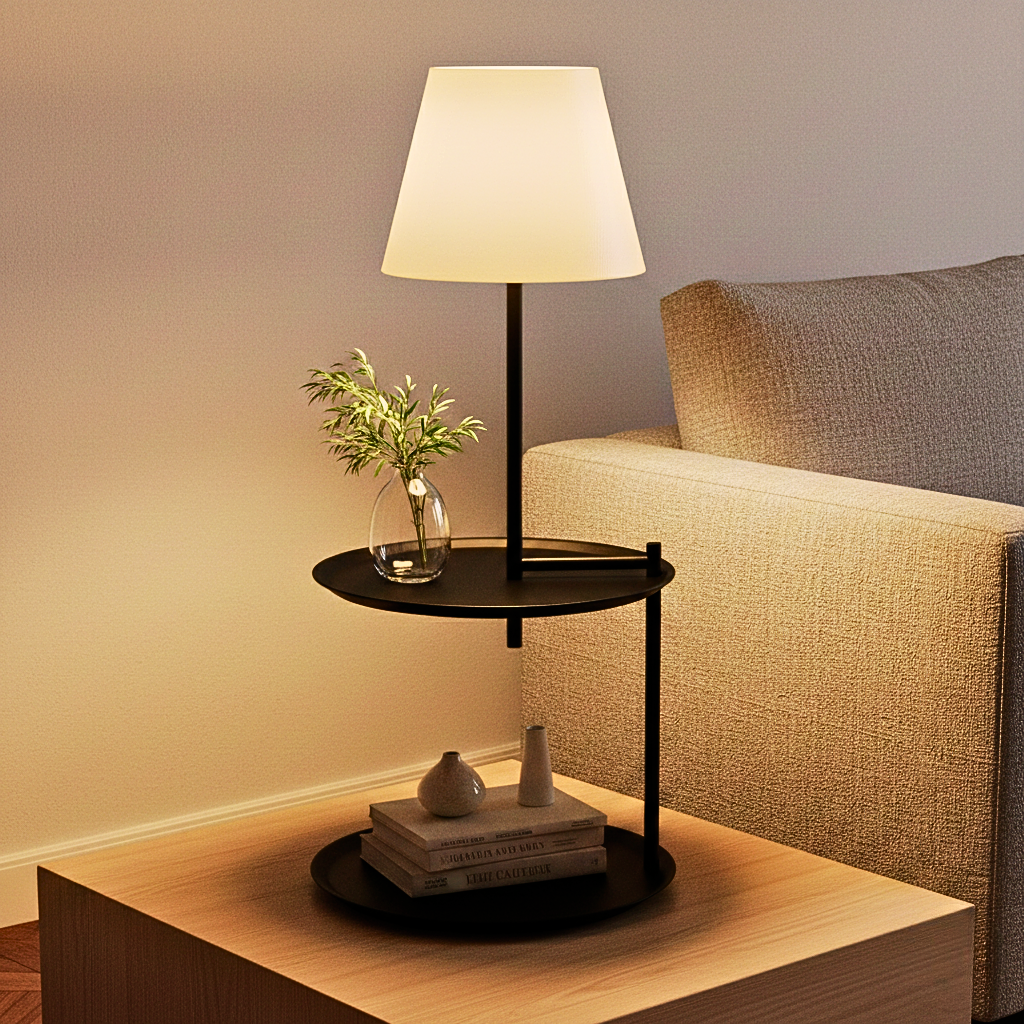 Lampada da Tavolo a Due Livelli