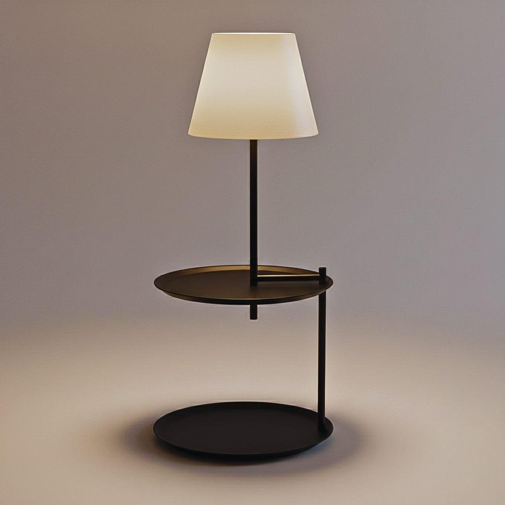 Lampada da Tavolo a Due Livelli