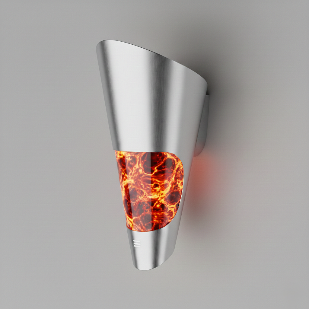MagmaCore Futuristic Metallic LED Wall Sconce