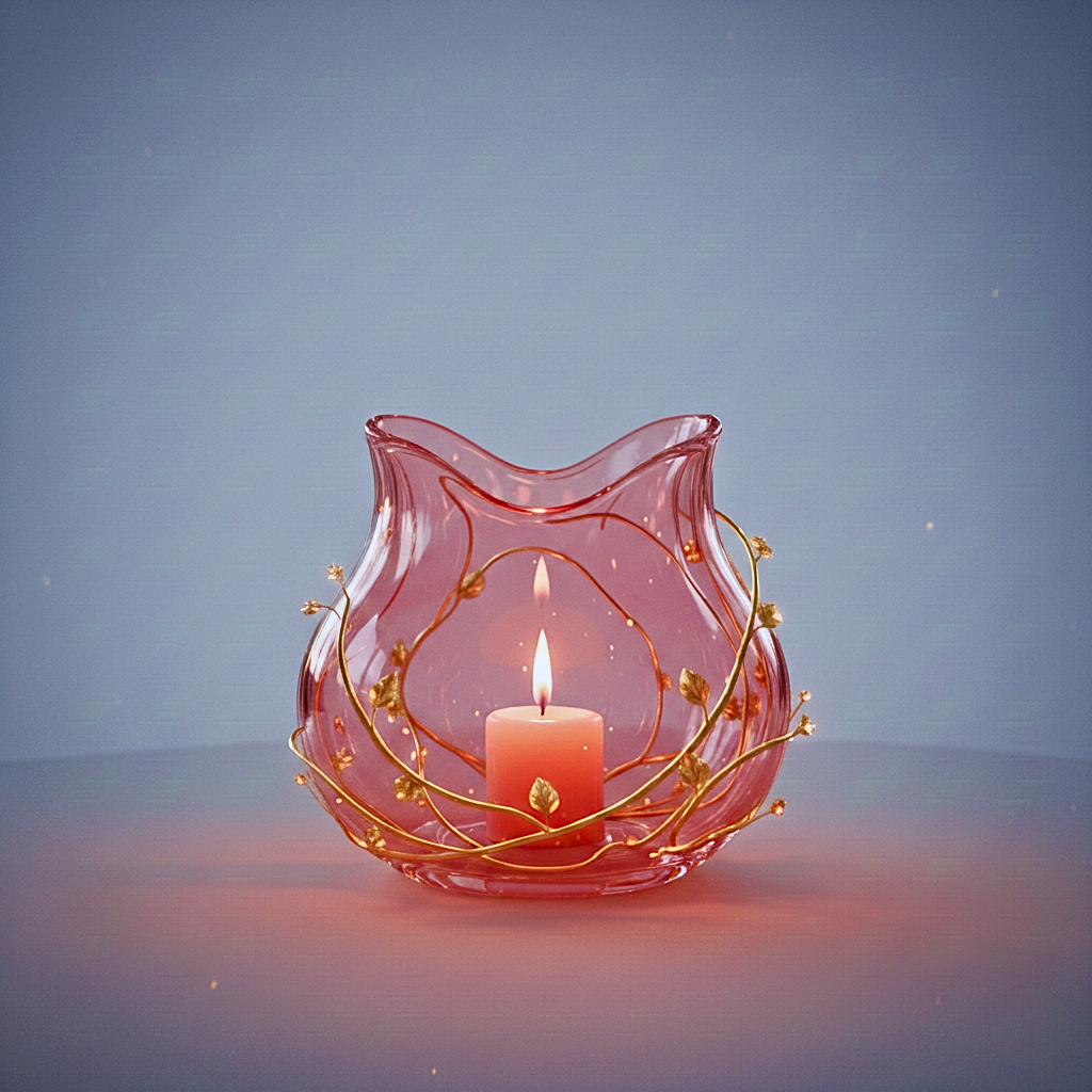 Portacandele in Cristallo di Vite Fantasy-Luxury