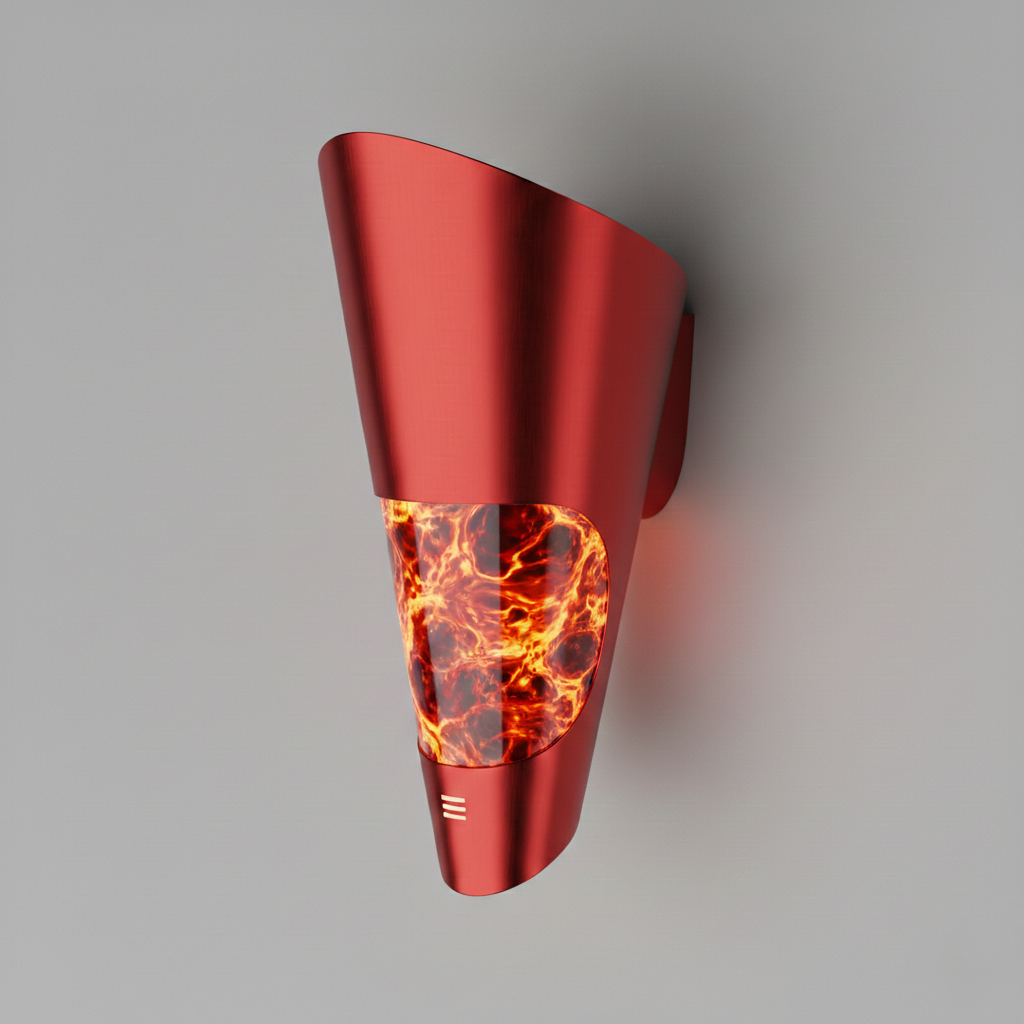 MagmaCore Futuristic Metallic LED Wall Sconce