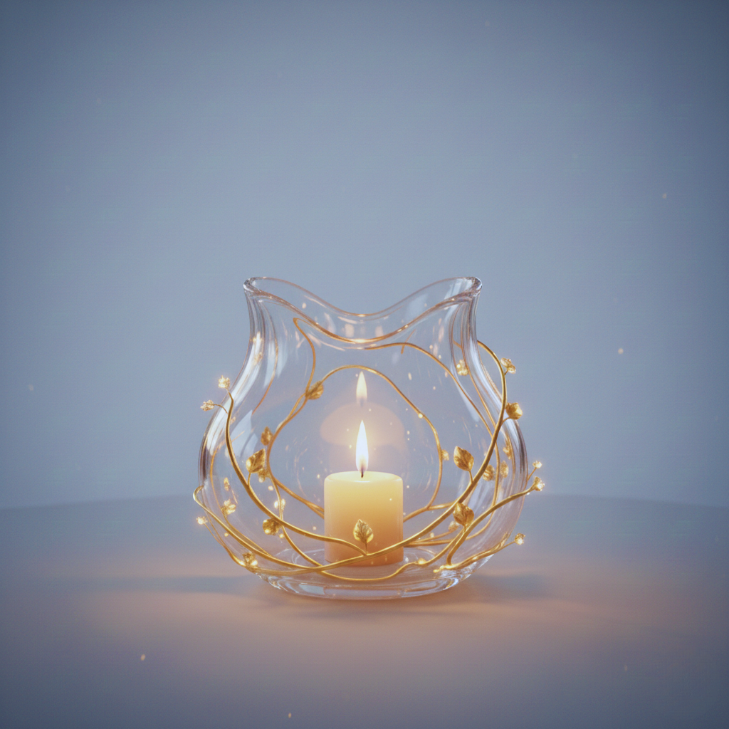 Portacandele in Cristallo di Vite Fantasy-Luxury