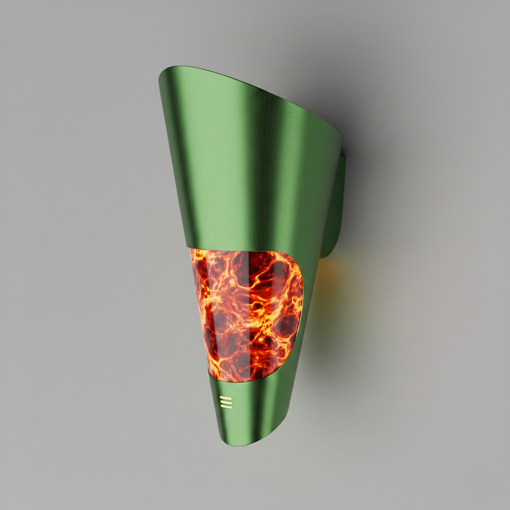 MagmaCore Futuristic Metallic LED Wall Sconce