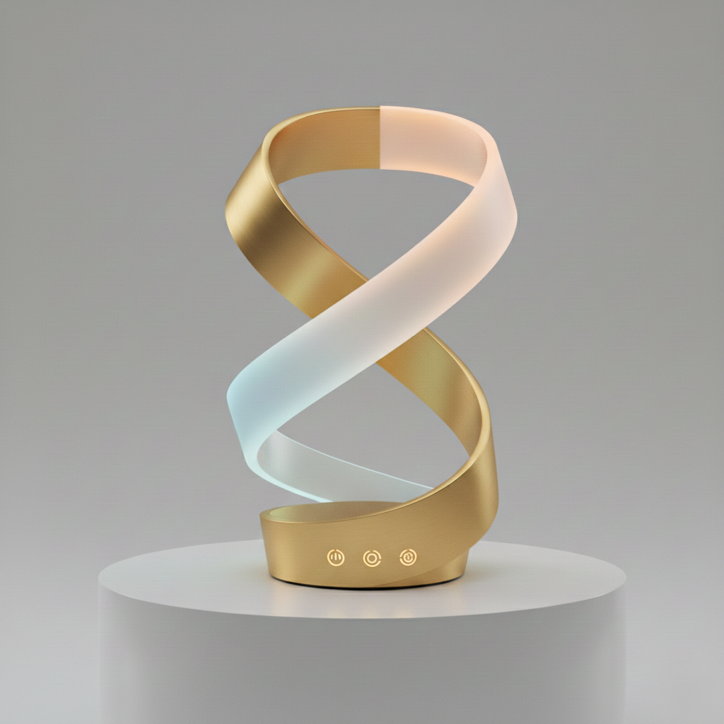 Lampada da Tavolo LED Scultorea Minimalista LuminaHelix