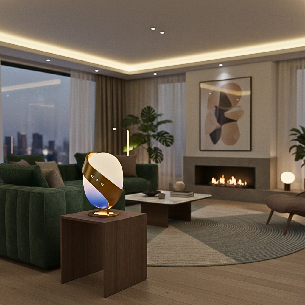 AuraOrb Lampada da Scrivania Ambientale Smart LED