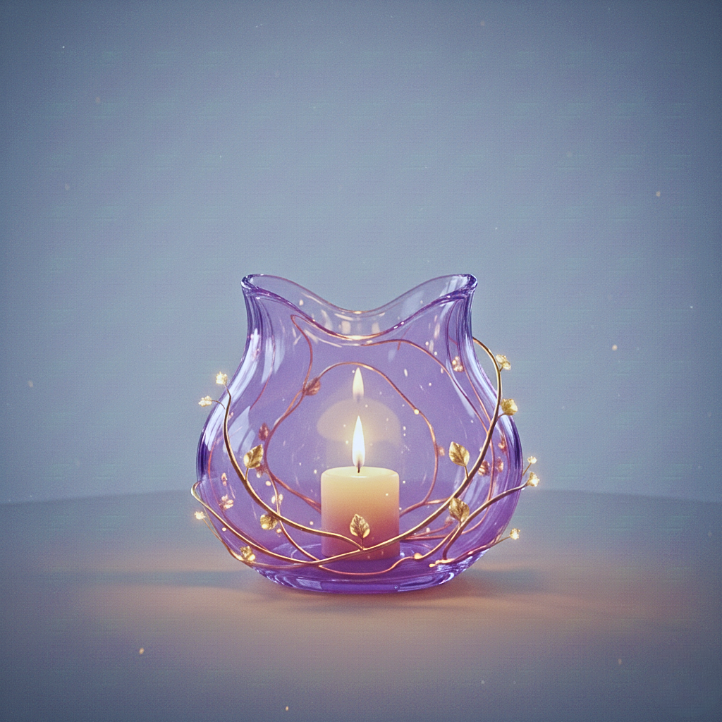 Portacandele in Cristallo di Vite Fantasy-Luxury