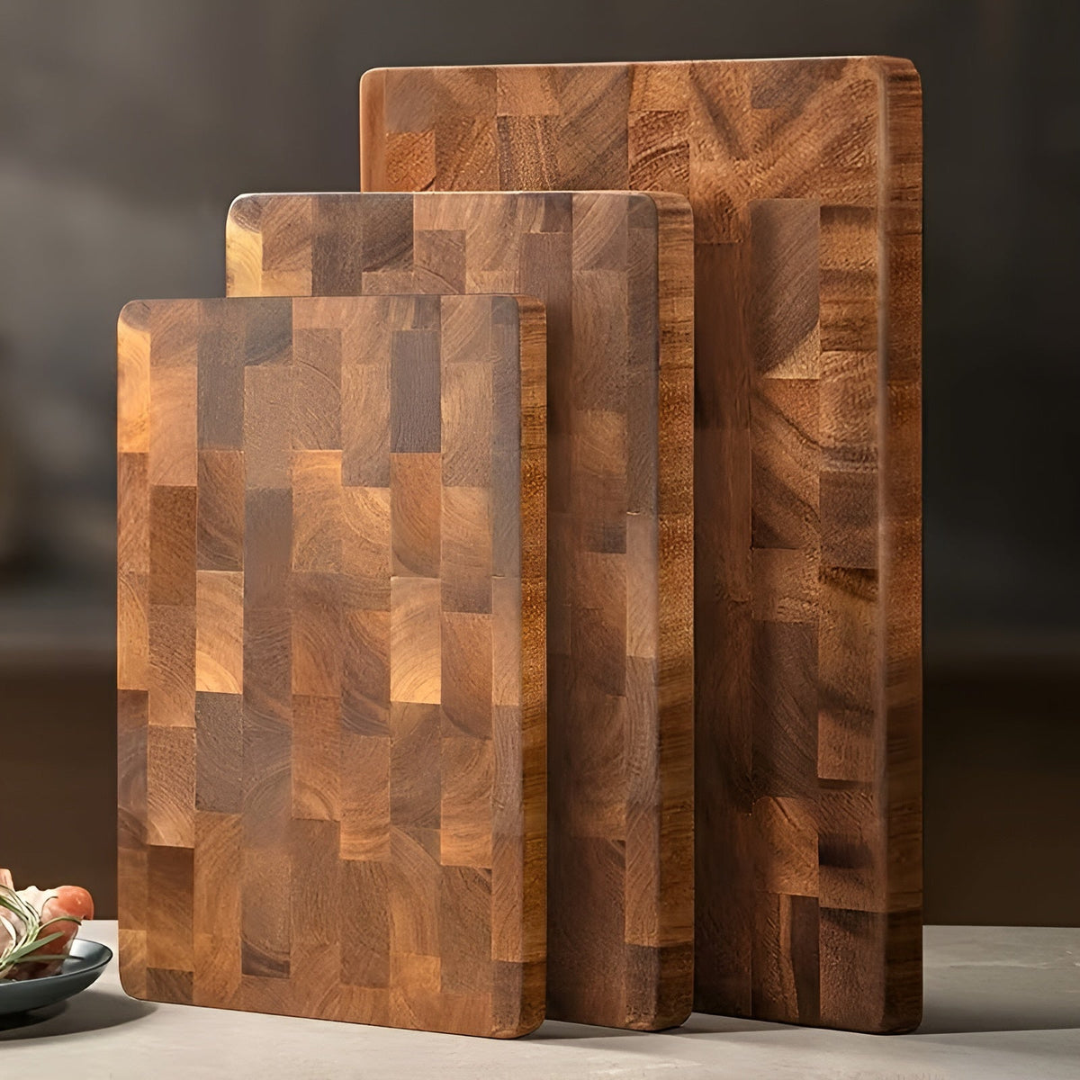 Tagliere in legno di acacia – Di alta qualità e durevole | Ideale per cucinare e servire
