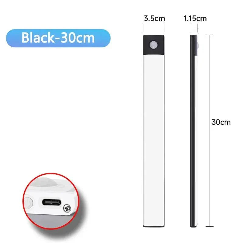 CENSHION – Luce da Armadio LED Ricaricabile con Sensore di Movimento
