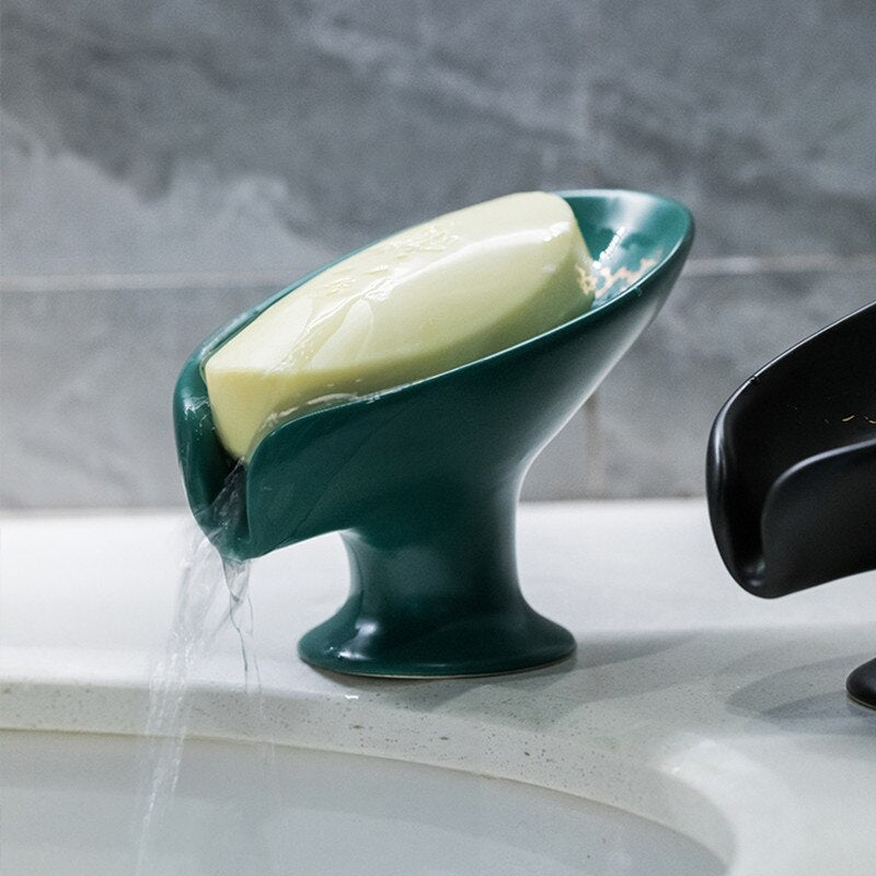 Portasapone in Ceramica Portatile Accessorio da Bagno con Drenaggio