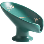 Portasapone in Ceramica Portatile Accessorio da Bagno con Drenaggio