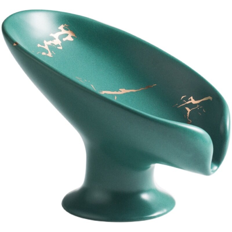 Portasapone in Ceramica Portatile Accessorio da Bagno con Drenaggio