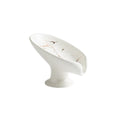 Portasapone in Ceramica Portatile Accessorio da Bagno con Drenaggio