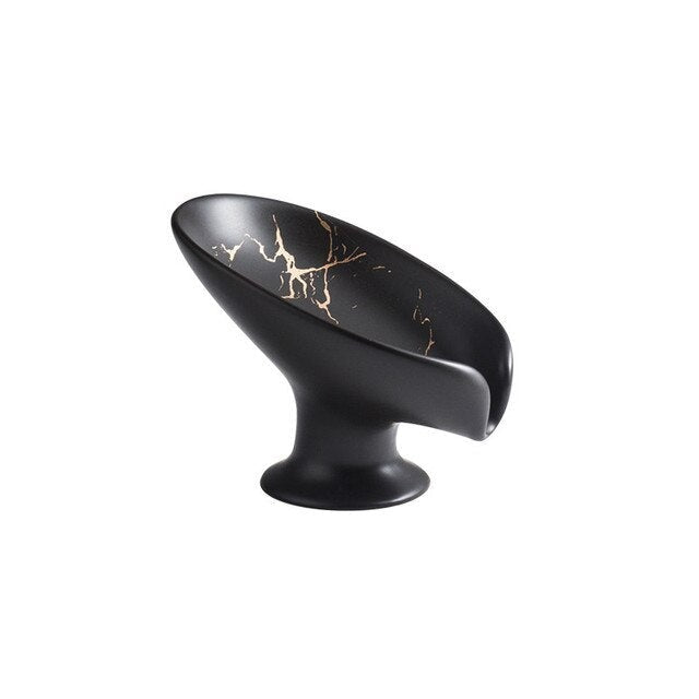 Portasapone in Ceramica Portatile Accessorio da Bagno con Drenaggio