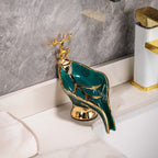 Portasapone in Ceramica a Forma di Foglia - Portasapone con Drenaggio - Accessori per Bagno