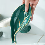 Portasapone in ceramica, scatola per sapone drenante, portaspugne, maniche per sapone