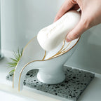 Portasapone in ceramica, scatola per sapone drenante, portaspugne, maniche per sapone