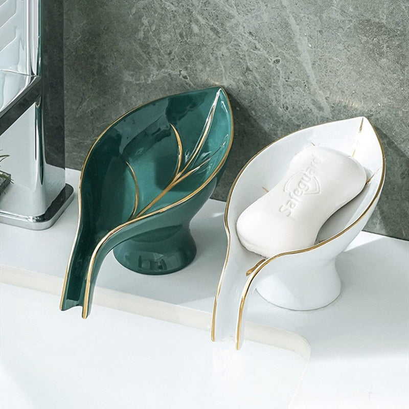 Portasapone in ceramica, scatola per sapone drenante, portaspugne, maniche per sapone