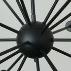 Silva Lampadario Industriale Nero per Ristorante/Sala da Pranzo in Metallo