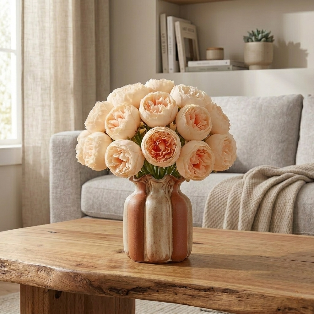 Bouquet di Peonie Artificiali Decorativo per Casa e Matrimonio