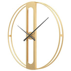 CHRONOLUX – Orologio da Parete in Metallo Oro e Nero da 50 cm per Decorazioni Moderne