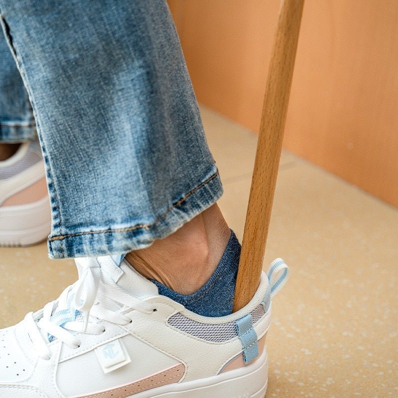 CLASSIHORN – Cavatappi in Legno con Manico Lungo per Indossare le Scarpe senza Sforzo