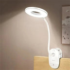 CLIPGLOW – Luce di lettura LED USB dimmerabile con clip e collo regolabile