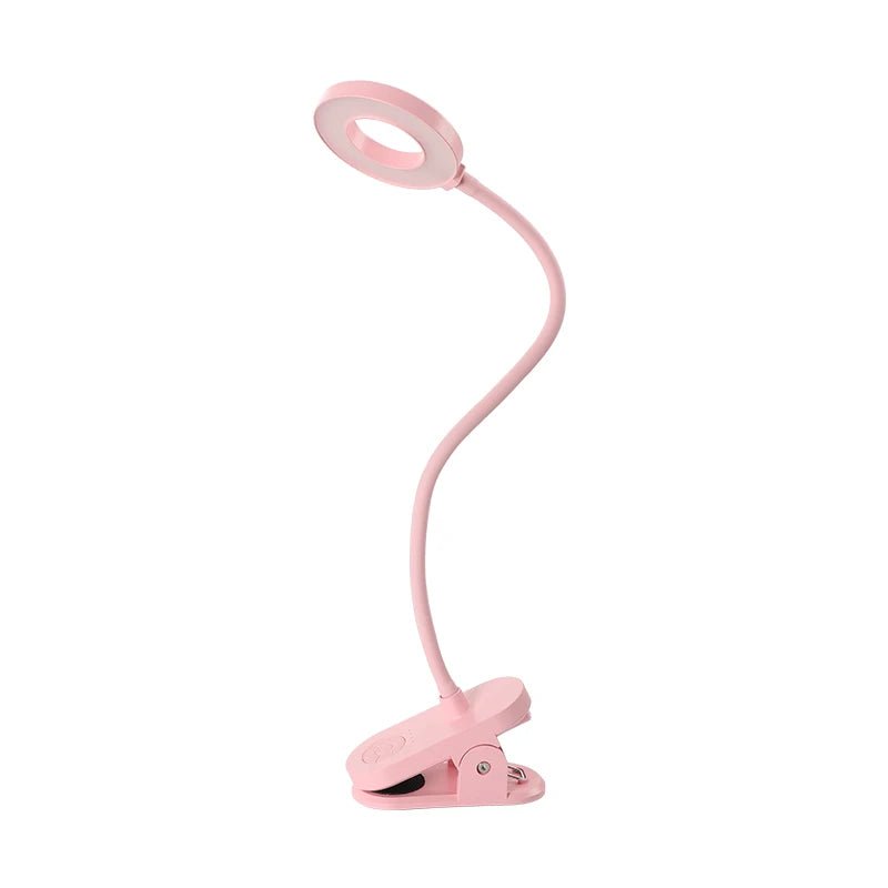 CLIPGLOW – Luce di lettura LED USB dimmerabile con clip e collo regolabile