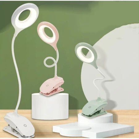 CLIPGLOW – Luce di lettura LED USB dimmerabile con clip e collo regolabile