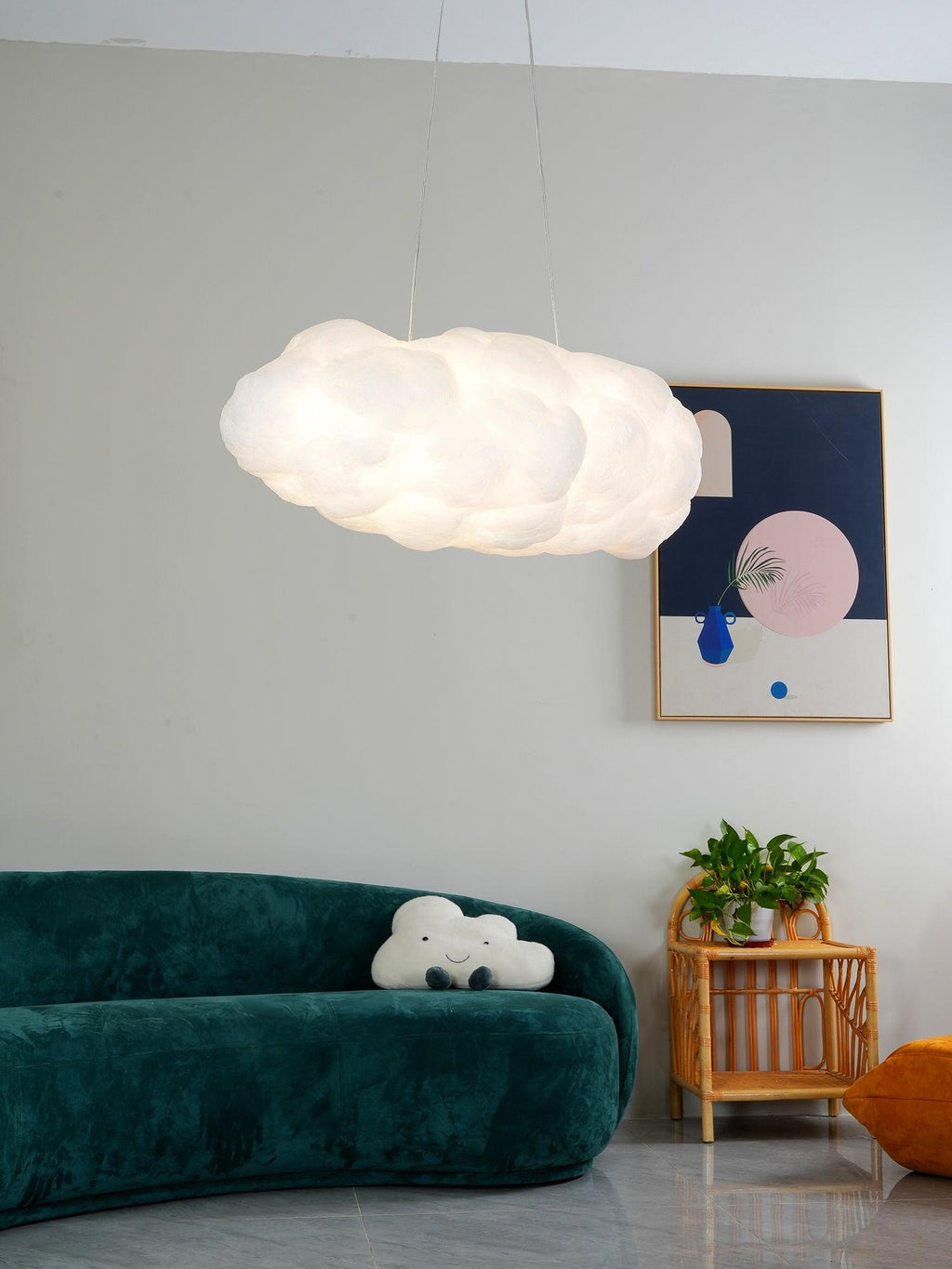 Lampada a sospensione nuvolosa