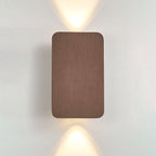 Lampada da Parete LED a Pannello Piano Rettangolare in Alluminio Minimalista Nordico con 2 Luci