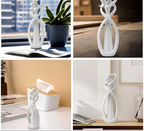 Statua Decorativa Coppia Astratta Moderna Idea Regalo Romantica