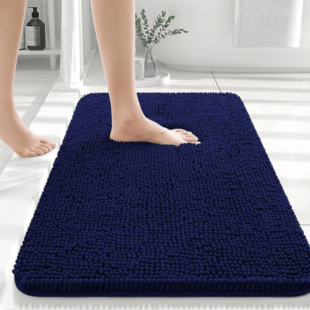 COMFÉRA – Tappetino da Bagno Ultra-Morbido Antiscivolo in Chenille per Uso Quotidiano