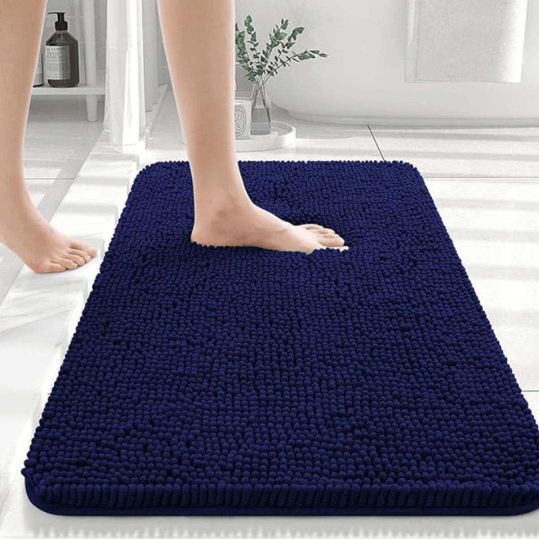 COMFÉRA – Tappetino da Bagno Ultra-Morbido Antiscivolo in Chenille per Uso Quotidiano