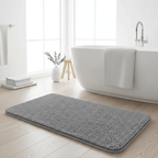COMFÉRA – Tappetino da Bagno Ultra-Morbido Antiscivolo in Chenille per Uso Quotidiano