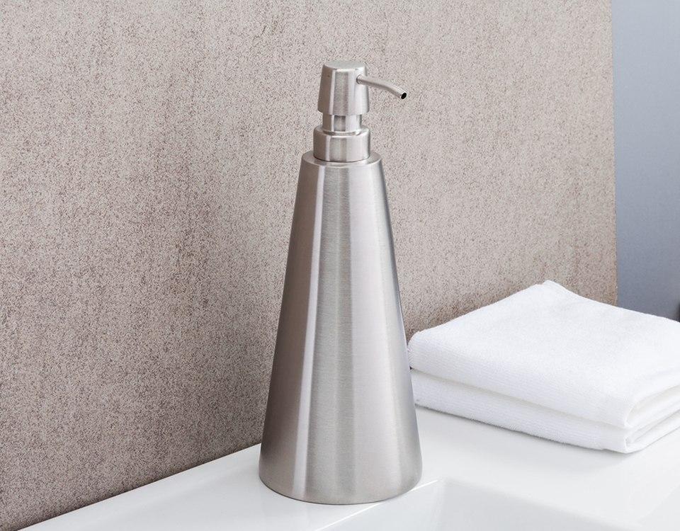 Dispenser di Sapone Liquido a Forma di Cono Accessorio per Bagno